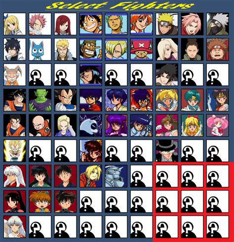 Anime All-Stars Brawl by newThomasfan89 on DeviantArt