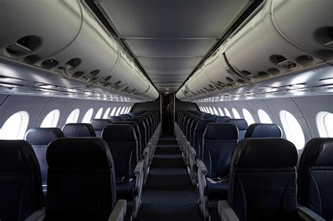 Premium AI Image | Interior of a passenger plane