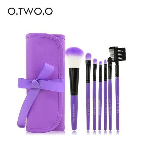 O.TWO.O Purple Makeup Brushes Set face foundation brush powder brushes ...