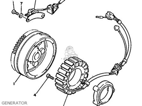Yamaha Xv750 Virago 1991 (m) Usa parts list partsmanual partsfiche