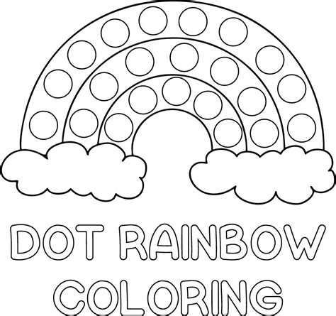 Rainbow Dot Marker Printable - Printable Word Searches
