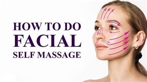 Correct facial massage techniques at home uses - YouTube