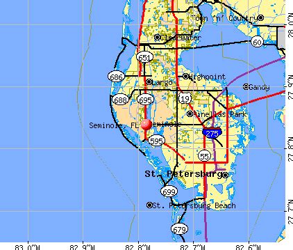 Seminole FL Map Seminole Florida Map Seminole Map boxanetwork Prints ...