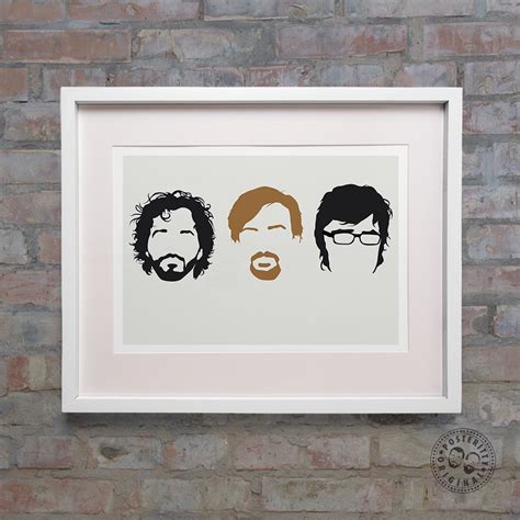 Flight of the Conchords - Minimalist Heads Poster — Posteritty