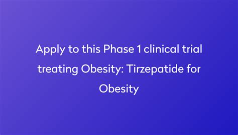 Tirzepatide for Obesity Clinical Trial 2023 | Power