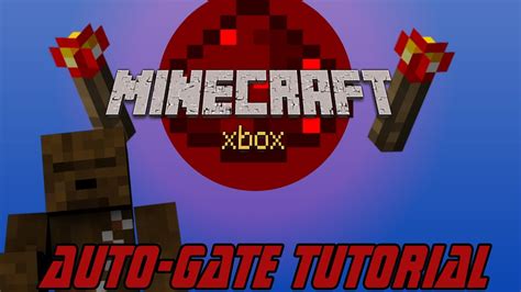 Automatic Redstone Gate tutorial |Minecraft Xbox| - YouTube