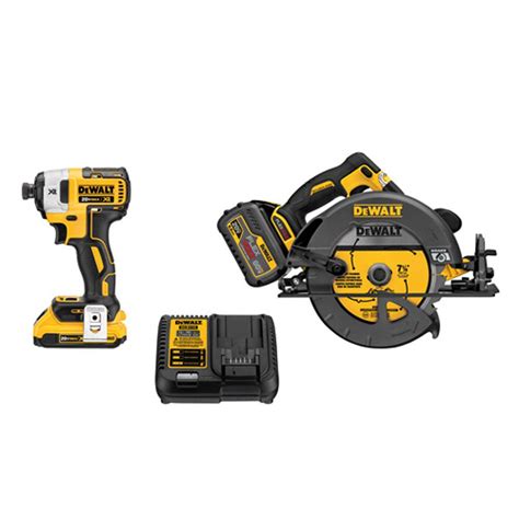 DEWALT FLEXVOLT 60-Volt MAX Lithium-Ion Cordless Brushless Combo Kit (2 ...