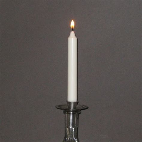 19cm Ivory Stearin Dinner Candles