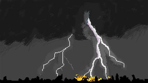 Pixilart - GIF thunderstorm by Lyyger