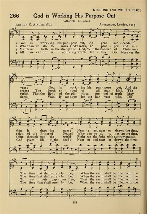 Hymnal for American Youth 266. God is working his purpose out | Hymnary.org