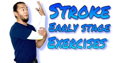 Stroke Exercises For Inital Stages | Occupational Therapy - YouTube