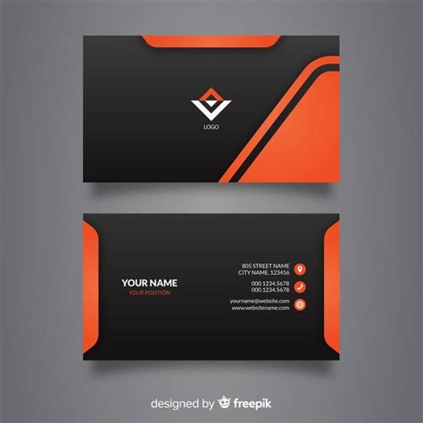 Free Vector | Business card | Free vector business cards, Custom business cards, Modern business ...