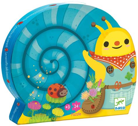 Amazon.com: Djeco DJ07219 Silhouette Puzzle-Snail Goes Plant Picking Puzzle: Toys & Games ...