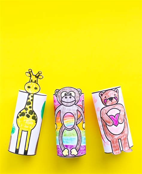 Printable Paper Tube Animals | Fun Family Crafts