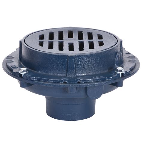 Zurn Z508-4NL 9" Round Extra-Heavy-Duty Floor Drain with 4" Neo-Loc Outlet