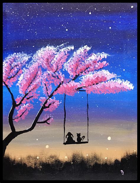 20+ Night Sky Painting Ideas - HARUNMUDAK
