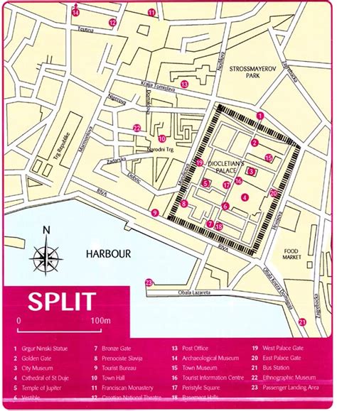 Map Of Split, Things To Do In Split Croatia