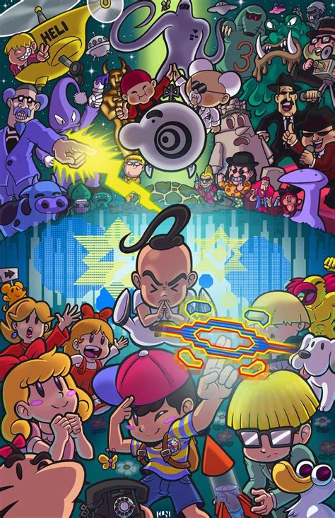 Earthbound! (1 of 2) by BallBots | Mother art, Mother games, Nintendo ...