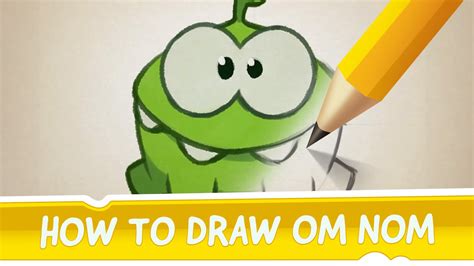 How to Draw Om Nom from Cut the Rope - YouTube