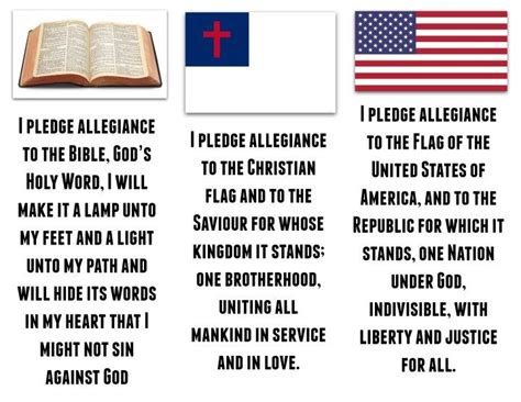 Printable Pledge Of Allegiance To The Christian Flag - Printable Word Searches