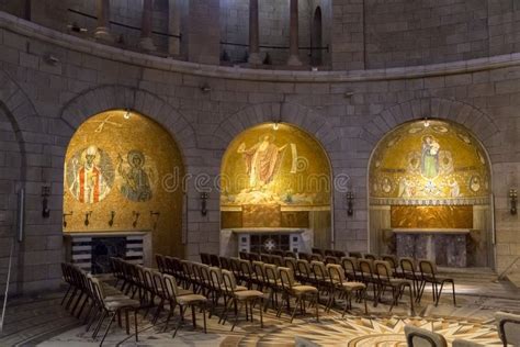 Interior of the Church of Dormition Abbey on Mount Zion in Jerusalem, Israel Stock Photo - Image ...