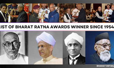 Comprehensive List Of Bharat Ratna Award Winners Since 1954 - BHARAT ...