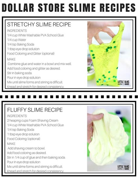 Dollar Store Slime Recipes and Homemade Slime Making Kit for Kids!