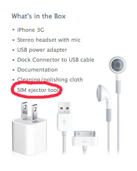 The Other Drummer: Apple announces SIM Card Ejector Tool