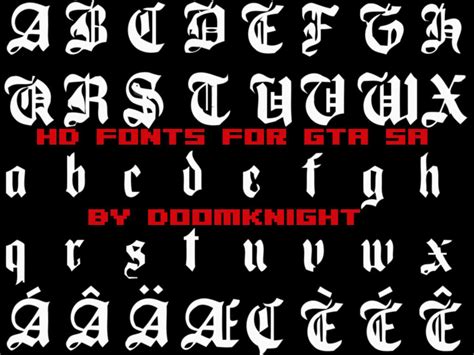 GTAGarage.com » HD Fonts For GTA: SA Screenshots