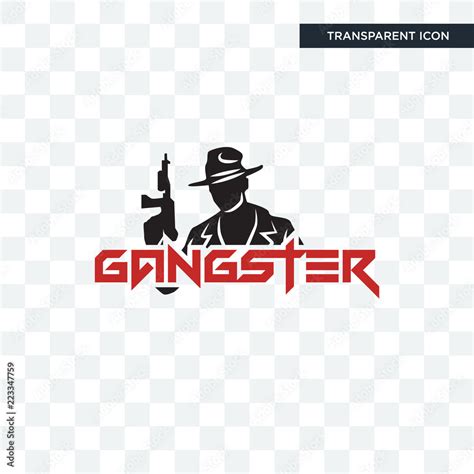 gangster vector icon isolated on transparent background, gangster logo design Stock Vector ...