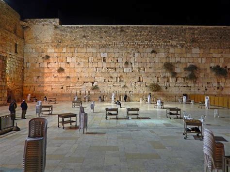 Western Wall by Night, Jerusalem, Israel Editorial Stock Image - Image of hell, jewish: 37751119