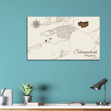 Shenandoah, Pennsylvania Street Map – Fire & Pine