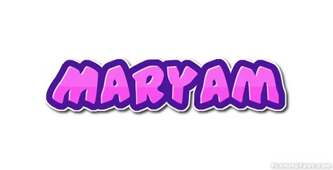 Maryam ロゴ | フレーミングテキストからの無料の名前デザインツール