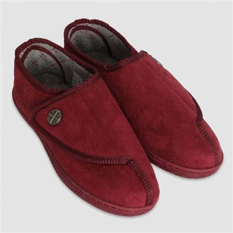 West Ham Mens Claret Velcro Crest Slippers