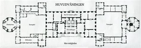 Drottningholm Palace, the floor plan, main ground floor | Plans ...