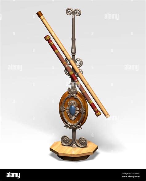 3d illustration of Galileo Galilei telescope Stock Photo - Alamy