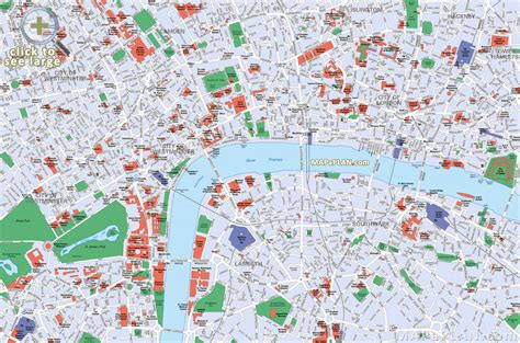 London Map Tourist Attractions - TravelsFinders.Com