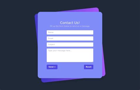 Contact us page template - Tailwind CSS Example