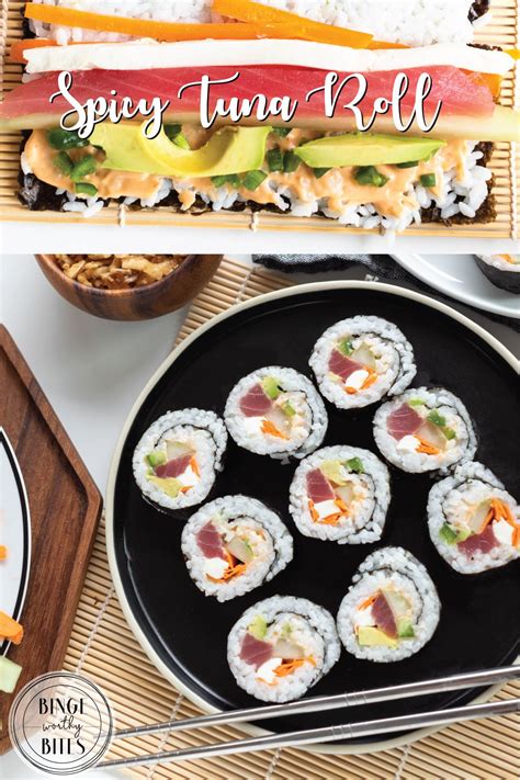 Spicy Tuna Roll | Recipe | Sushi recipes homemade, Sushi roll recipes, Tuna sushi rolls recipe