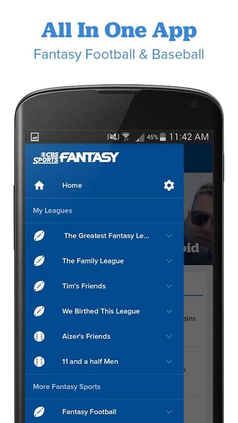 CBS Sports Fantasy- screenshot