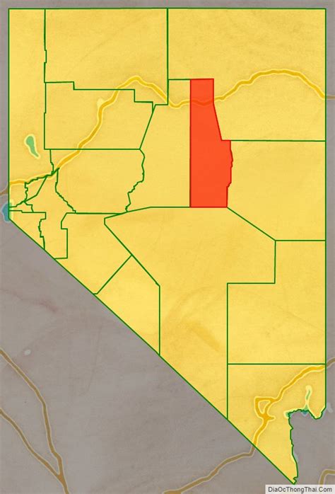 Map of Eureka County, Nevada - Địa Ốc Thông Thái