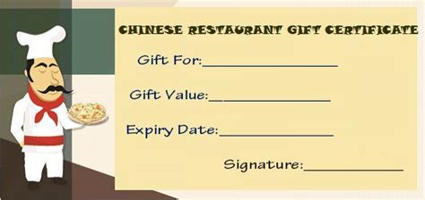 Restaurant Gift Certificate Templates: Gift Tastefully to your Loved Ones - Template ...