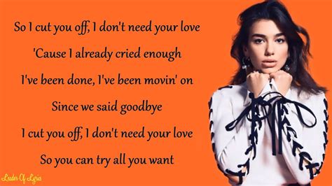 Dua Lipa - IDGAF (Lyrics) Acordes - Chordify