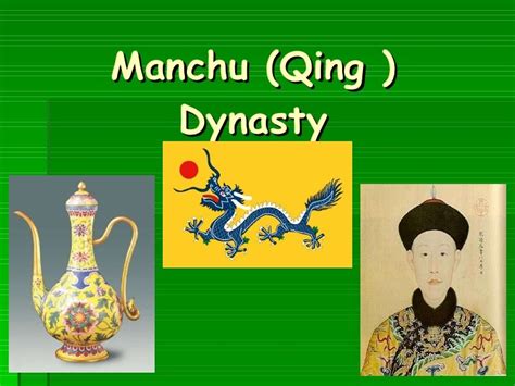 Unit 6 lesson 3 manchu dynasty power point