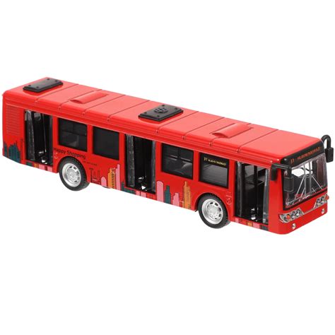 Bus ToySimulation City Bus Model Pull Back Bus Toy Car Toy Vehicles Toy ...