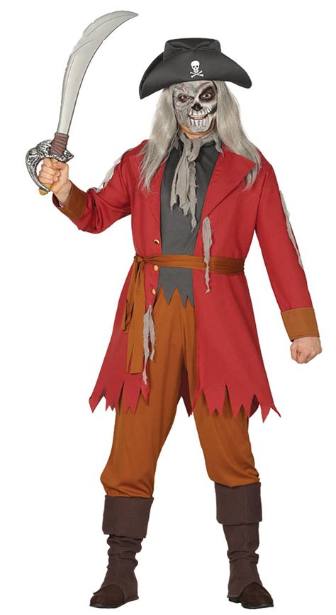 Adults Ghost Pirate Costume | All Mens Halloween Costumes | Mega Fancy ...