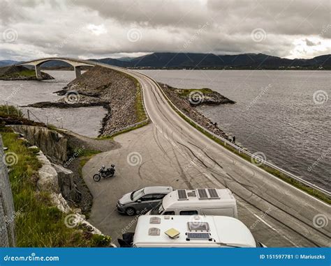 The Atlantic Ocean Road - Atlanterhavsveien in Norway. Construction in Molde Stock Image - Image ...