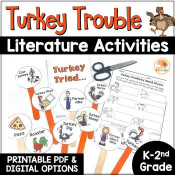 Turkey Trouble Activities | Turkey Trouble Writing Sequencing & MORE