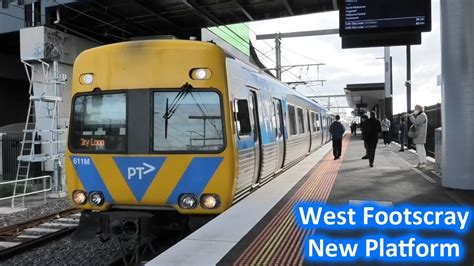 Trains at the newly upgraded West Footscray Station - Melbourne ...