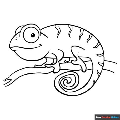 Coloring Pages On Chameleons